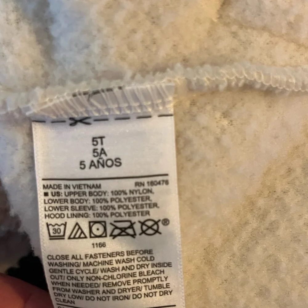 5T Old Navy two-tone sherpa fleece jacket with Hood
